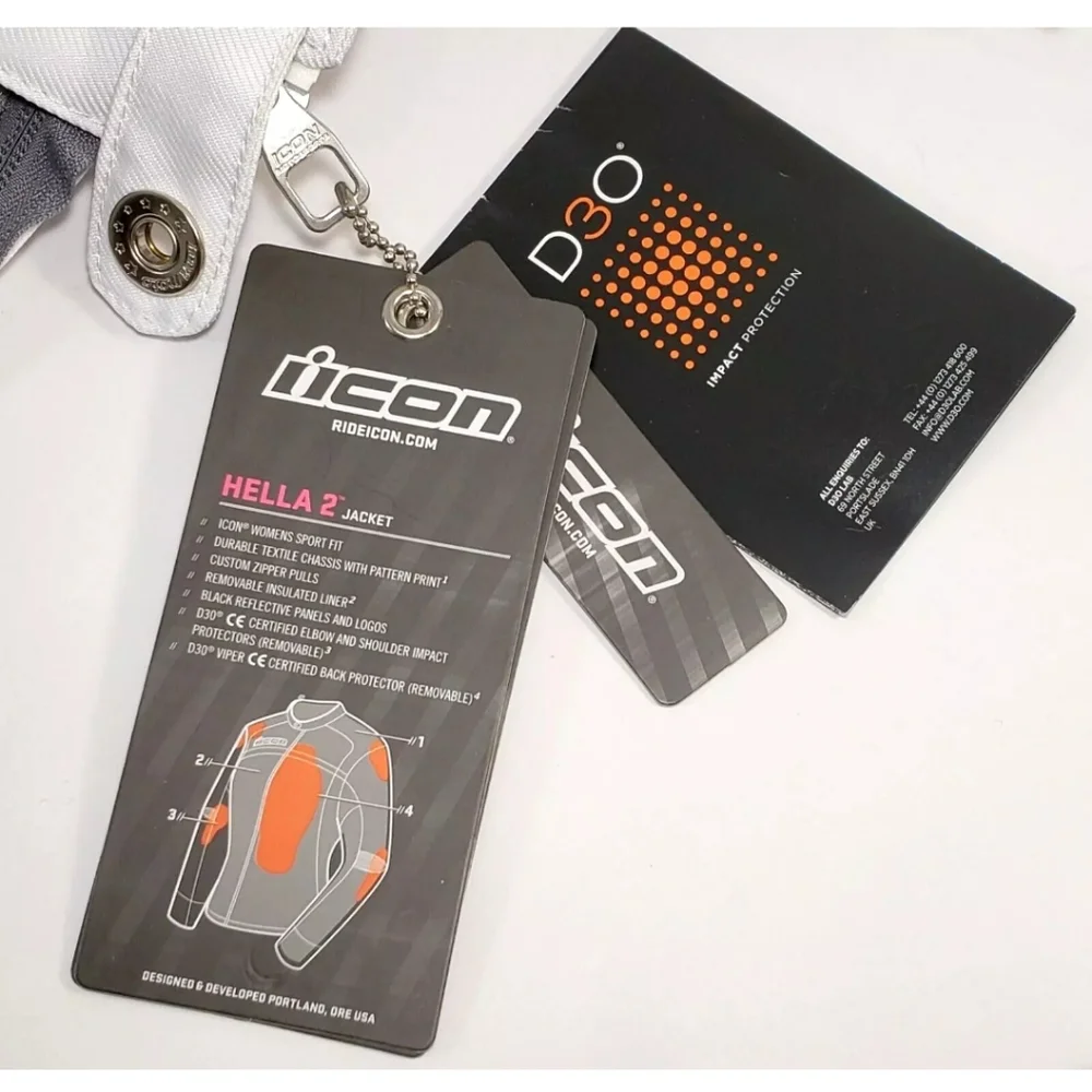 Icon Jacket Hella 2 Motorcycle Riding Jacket, Size Large *NEW!* - Picture 5 of 9